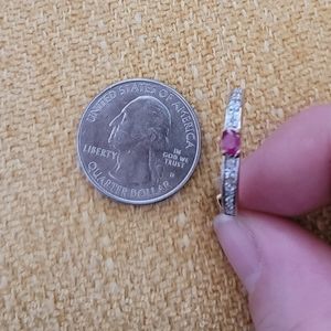 Genuine Diamond Ruby Earrings